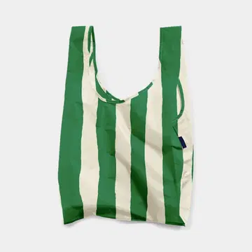 BAGGU 에코백 그린 페인트 스트라이프 standard