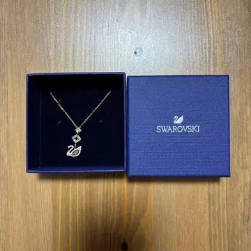Swarovski 골드 백조 목걸이
