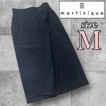 [martinique] 랩스커트 M 사이즈 블랙 롱 스커트