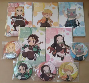 귀멸의 칼날 캔뱃지, 미니 아트 패널 10개 세트 2