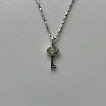 agete 실버 925 다이아몬드 열쇠 목걸이
