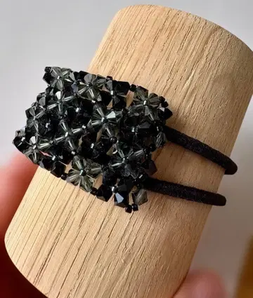 컴플렉스 비즈 포니 머리끈