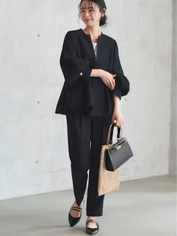 트위드 페플럼 수트 셋업 입학식 졸업식   셋업