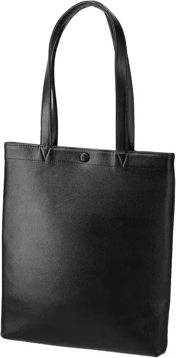 토트백 남성용 천연 가죽 블랙