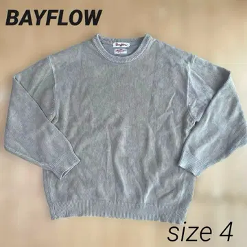 BAYFLOW 베이플로우 베이지 니트 스웨터 L