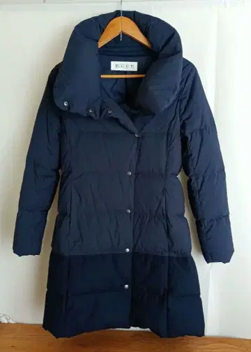 PLST 다운 코트 네이비 S