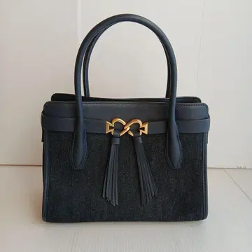 케이트 스페이드 네이비 데님 핸드백