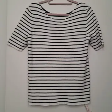 내추럴 뷰티 베이직 보더 무늬 사이즈 M 익명 배송 썸머 니트