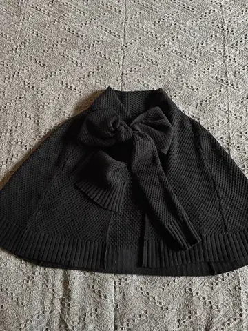 UNTITLED 블랙 리본 케이프 사이즈 2