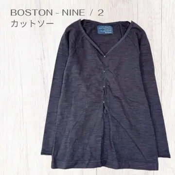 보스턴 나인 티셔츠 성숙 캐주얼 데일리 상의 일본제 M 상당