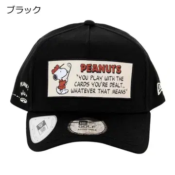 뉴에라 캡 스누피 골프 캡 블랙