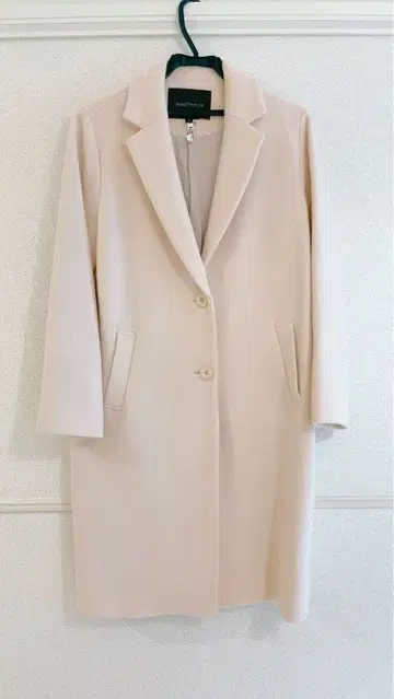 새상품급 jewel changes 아이보리 울 코트 38