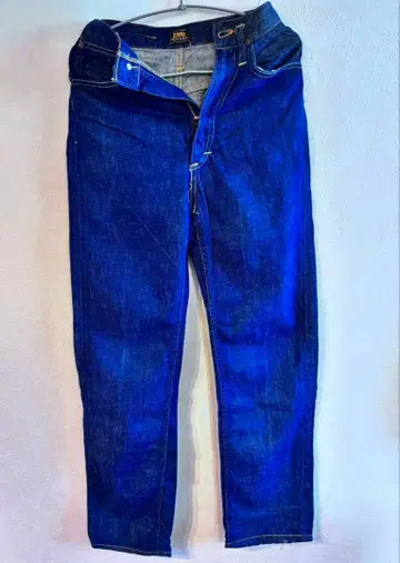 컨디션 최상 lee 빈티지 데님 1960s 센터 블랙 택 XS 상당