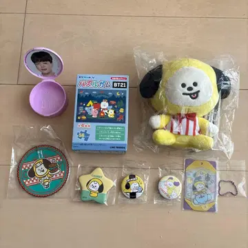 BT21 치미 봉제 인형과 굿즈 세트