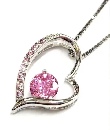 클레멘티아 하트 스와로브스키 실버 925 목걸이