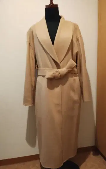 Tomorrowland 캐시미어 모 롱 코트 베이지