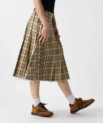 Forever21 타탄 체크 플리츠 스커트