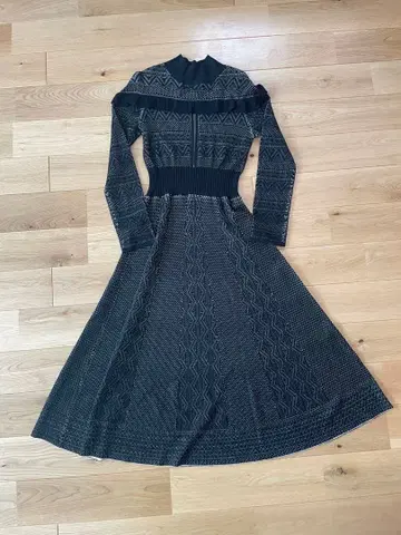 CELFORD 블랙 니트 원피스 38