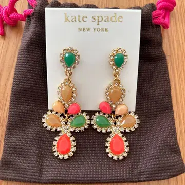 [ 미사용 새상품 ] kate spade 컬러풀 드롭 귀걸이
