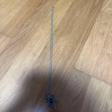 실버 보라색 스톤 목걸이