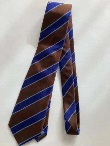 [ 새상품급 ] FRANCO BASSI 스트라이프 레지멘탈 넥타이