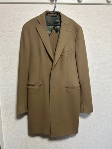 TONELLO 이탈리아 브라운 체스터 코트 울 혼방 사이즈 48