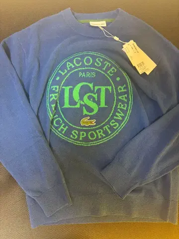 LACOSTE 파랑 니트 스웨터