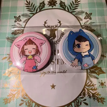 치로피노 캔뱃지 2개