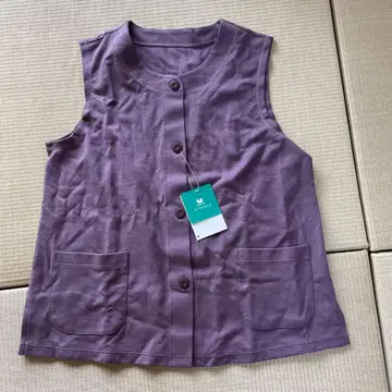 와코루 파트너 퍼플 슬리브리스 베스트 M 사이즈