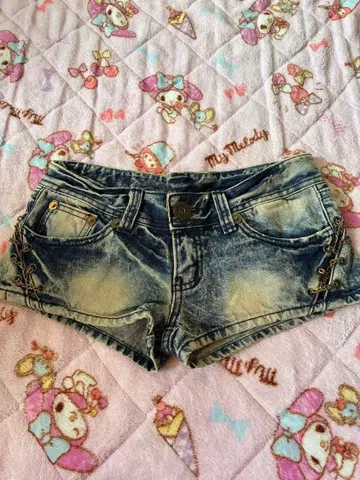 데님 숏팬츠 사이즈 26 라이트 블루