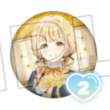 학마스 타워 레코드 카페 캔뱃지 후지타 코토네 2점