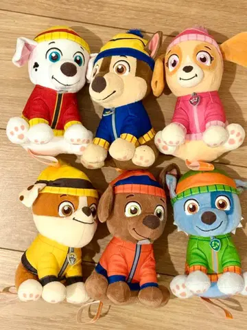 퍼피 구조대 윈터 봉제 인형 vol.1 vol.2 6종 세트 컴프