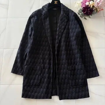 MAX &CO 올 패턴 테일러드 컷 자켓 네이비 블랙 겉옷 S