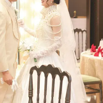 웨딩 드레스 목걸이 베일