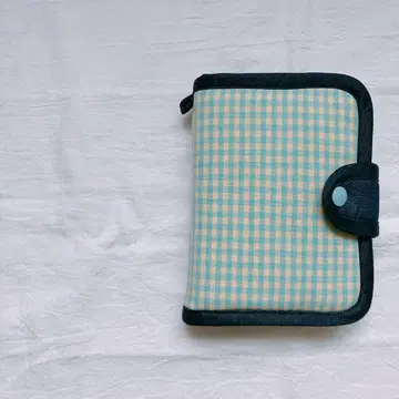 716. 씰북 커버 (바인더 포함) 체크 x 데님