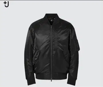 새상품급 유니클로+j 하이브리드 다운 오버 사이즈 MA-1 블루종