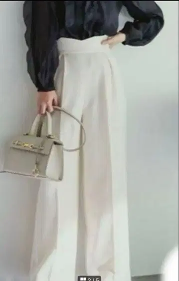 셀포드 하이웨스트 와이드 팬츠