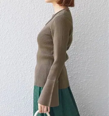 SHIPS 리브 니트 플레어 여성용 니트