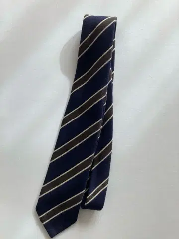 니키 N.J. CHINI 니키 네이비 스트라이프 넥타이