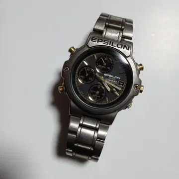 EPSILON 티타늄제 크로노그래프 손목시계