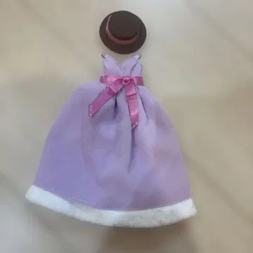 리카짱 옷 갈아입기 의류 연보라 드레스