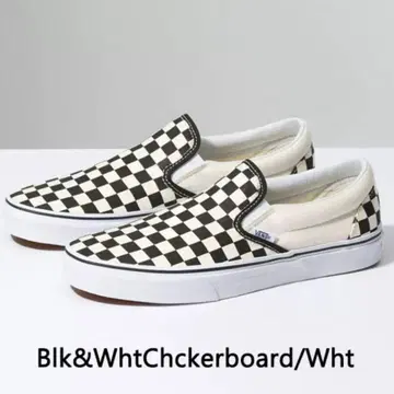 Vans 블랙&화이트 체커보드 슬립온