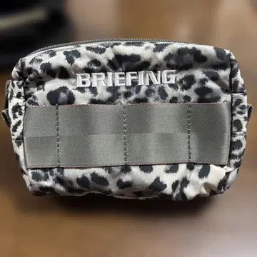 새상품급 BRIEFING 레오파드 무늬 골프 파우치