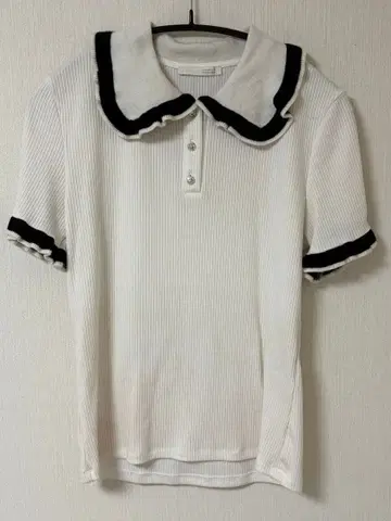 ZARA 비쥬 폴로 스웨터 화이트