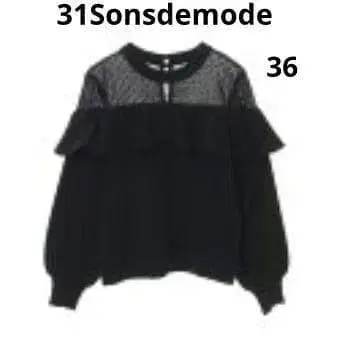 클리닝 완료 [ 31Sonsdemode ] 36 블랙 소우바리 도트 튤