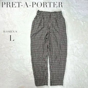 하운드투스 슬랙스 팬츠 캐주얼 빅 쇼와 레트로 울 화려한 여성빈티지