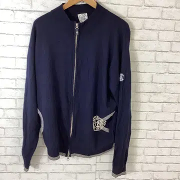 11.750 시나코바 스웨터 집업 로고 원 포인트 긴팔