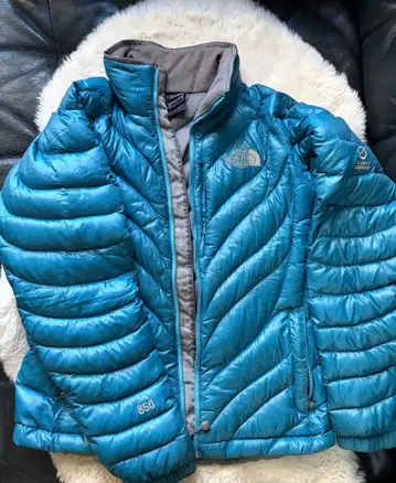 노스페이스 850 다운 자켓 XS 파랑