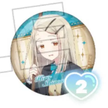 학마스 타워 레코드 카페 캔뱃지 시노자와 히로 2점