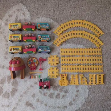 호빵맨 기차 캐릭터 레일 가챠 묶음 판매 세트